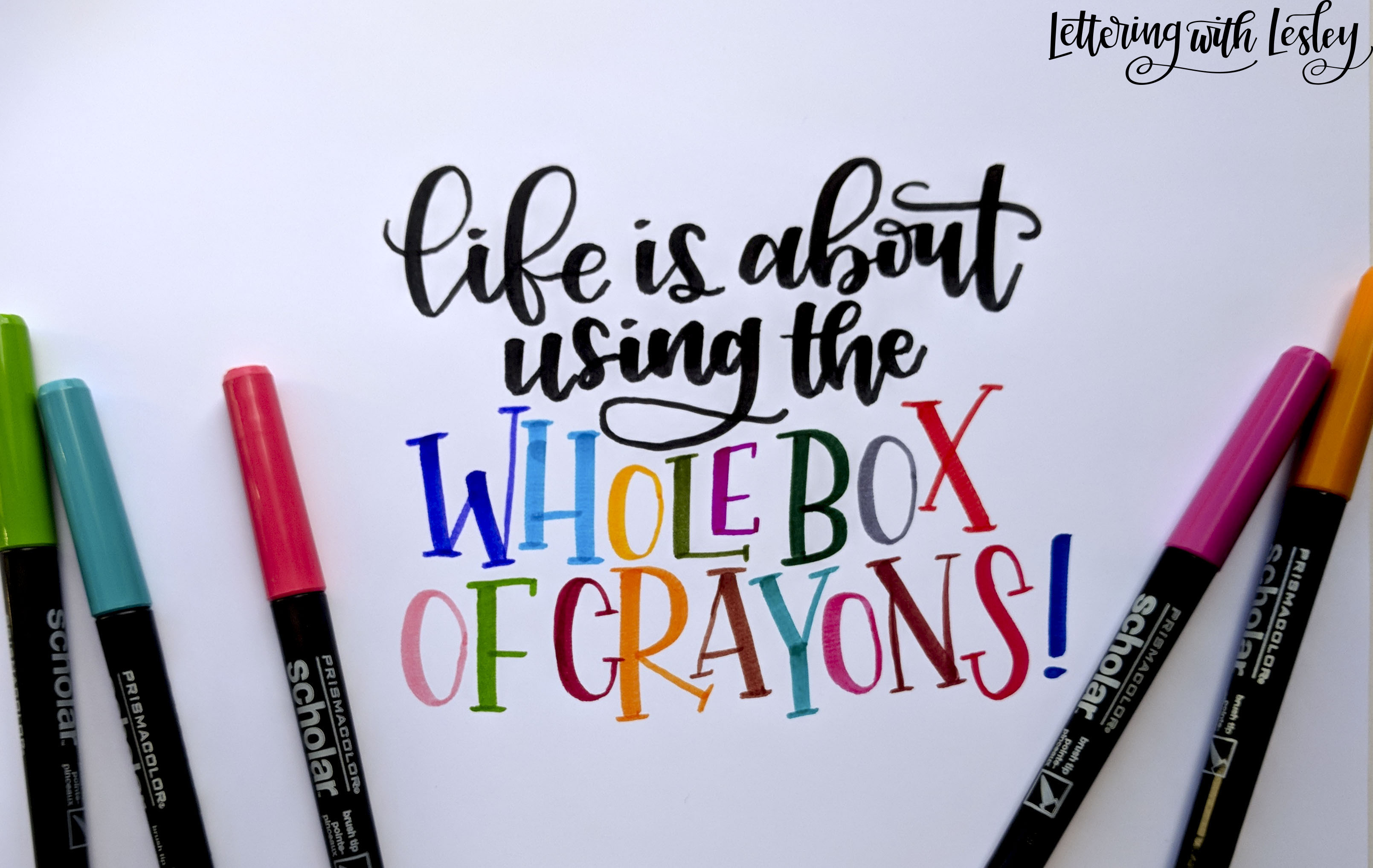 Whole Box of Crayons Prismacolor Scholar Pen