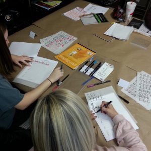 Lettering Class at Art Creations