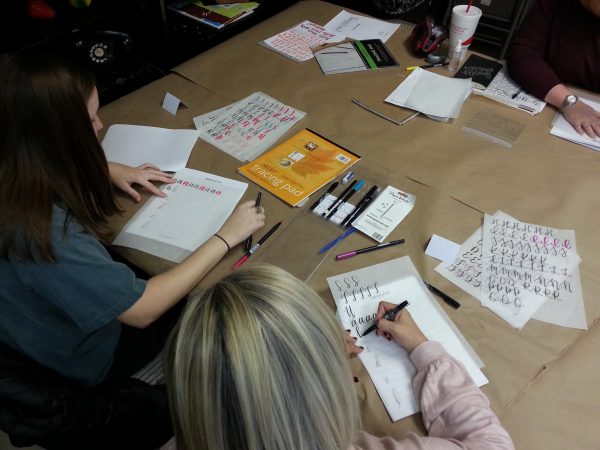 Lettering Class at Art Creations