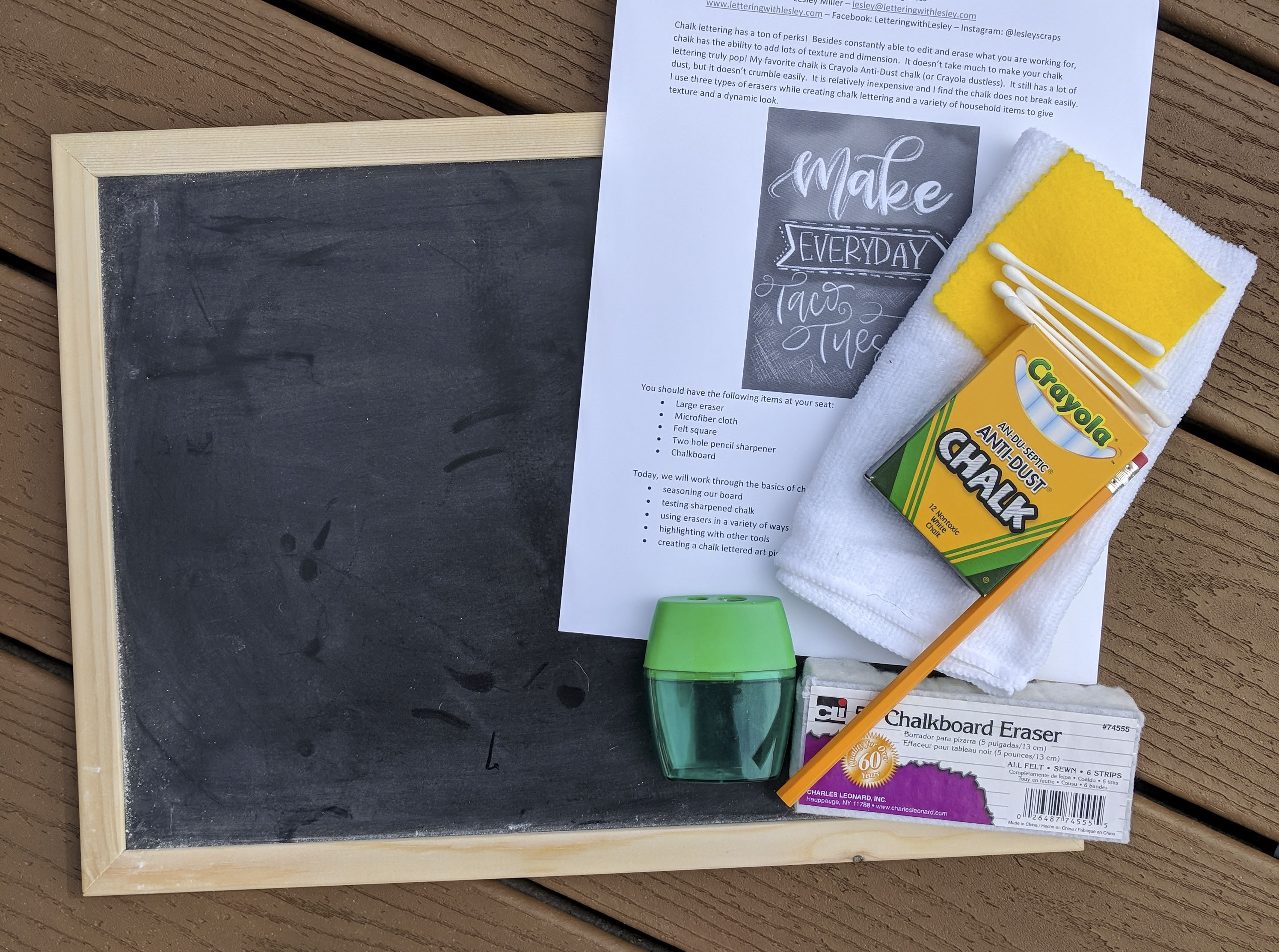 Chalk Lettering Kit - Lettering with Lesley